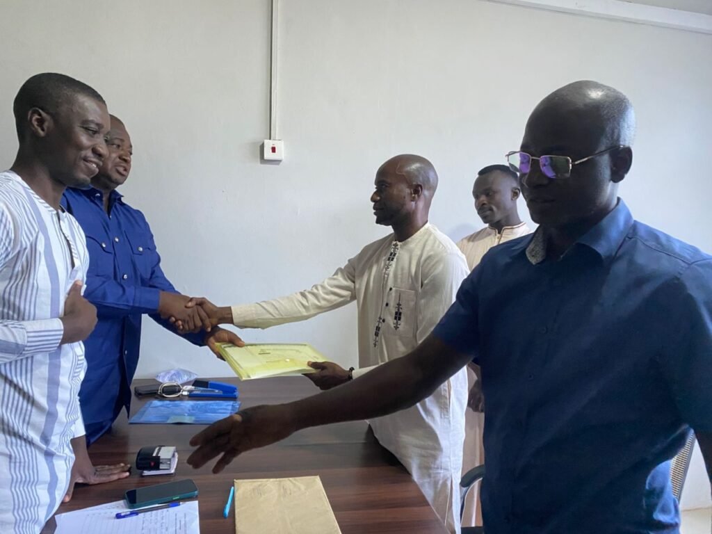 Picking of Alhaji Alhassan Mbalba's forms.